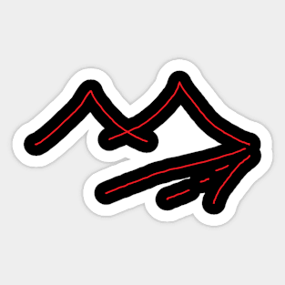 RED PEAKS Sticker